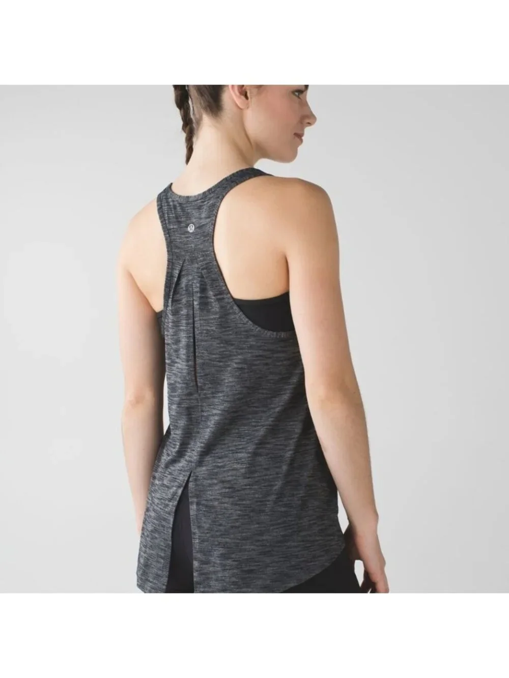 Lululemon Salute the Sun Tank Heathered Black